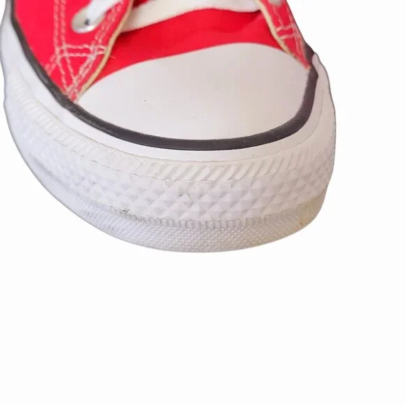 Converse All Star Chuck Taylor Womens Size 8.5 Men Size 6.5 Red Low Top Sneakers - Picture 8 of 8